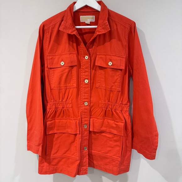 Michael Kors Dresses & Skirts - Michael Kors Coral Denim Shirt Dress